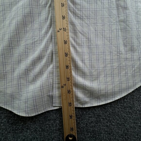 Brooks Brothers Green Purple Button Up Shirt Men Cotton 17 34/35 Traditional Fit - Picture 4 of 13